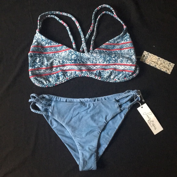 NWT Frankie’s Set in Batik, Denim Blue